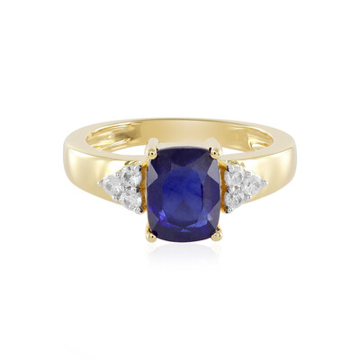 Blauer Madagaskar-Saphir-Silberring