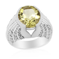 Ouro Verde-Quarz-Herren-Silberring