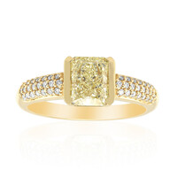 Gelber SI2 Diamant-Goldring (de Melo)