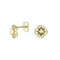 Ouro Verde-Quarz-Goldohrringe