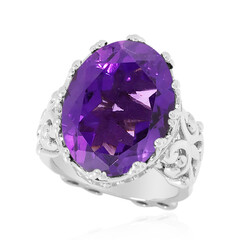 Sambia-Amethyst-Silberring (Dallas Prince Designs)