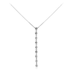 Weißer Topas-Silbercollier