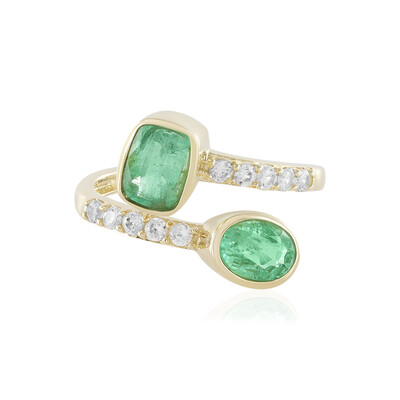 Äthiopischer Smaragd-Goldring (Adela Gold)