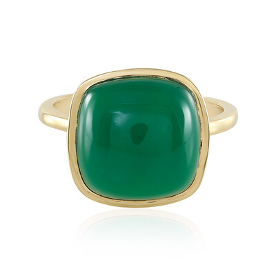 Grüner Onyx-Silberring