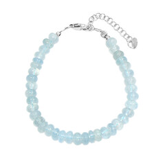 Aquamarin-Silberarmband