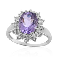 Lavendel-Amethyst-Silberring