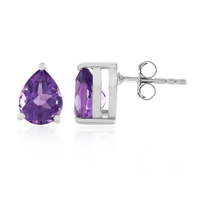 Marokkanischer Amethyst-Silberohrringe