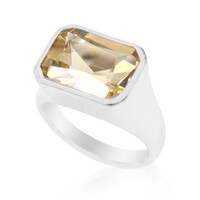 Goldener Labradorit-Silberring