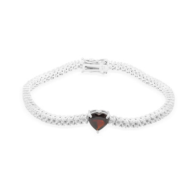 Granat-Silberarmband