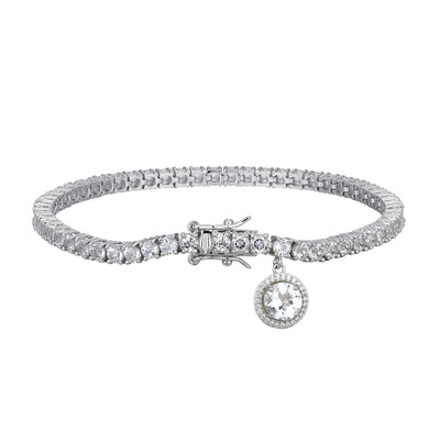 Weißer Topas-Silberarmband (Adela Silber)