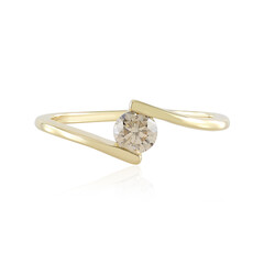 VS1 Schokoladen-Brillant-Goldring