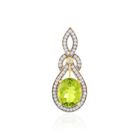 Arizona-Peridot-Silberanhänger