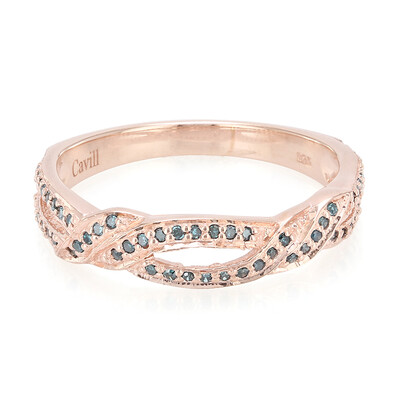 Fancy-Diamant-Silberring