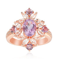 Lavendel-Amethyst-Silberring