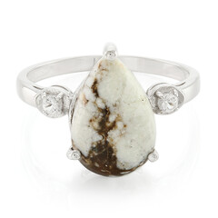 Magnesit-Herren-Silberring