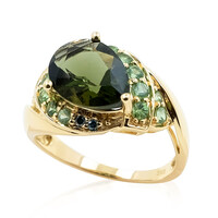 Moldavit-Goldring