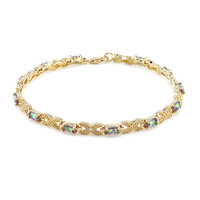 Mystik-Quarz-Silberarmband