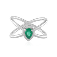 Grüner Onyx-Silberring