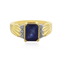 Blauer Madagaskar-Saphir-Silberring