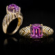 Patroke-Kunzit-Goldring (de Melo)