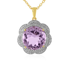 Lavendel-Amethyst-Silberhalskette