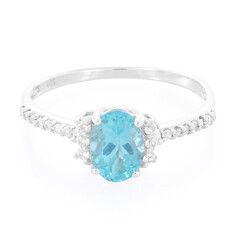 Blauer Apatit-Silberring