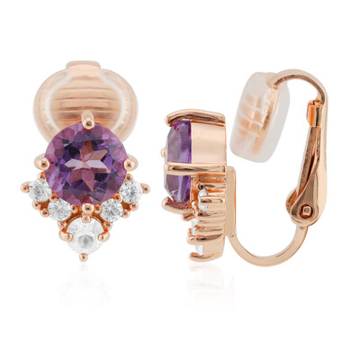 Amethyst-Silberohrringe