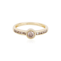 I3 Schokoladen-Brillant-Goldring (KM by Juwelo)
