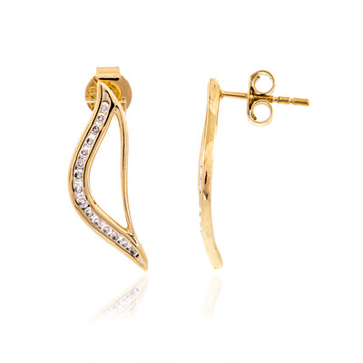 Lupenreiner (D) Brillant-Goldohrringe (LUCENT DIAMONDS)