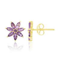 Amethyst-Silberohrringe