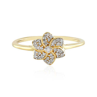 I2 (I) Diamant-Silberring