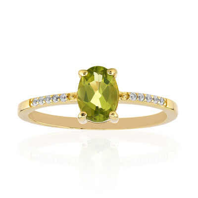 Burmesischer Peridot-Silberring
