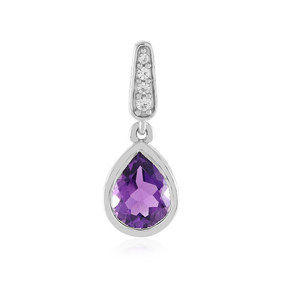 Sibirischer Amethyst-Silberanhänger