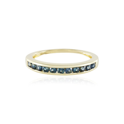 Blauer Saphir-Goldring