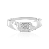 I2 (I) Diamant-Herren-Silberring