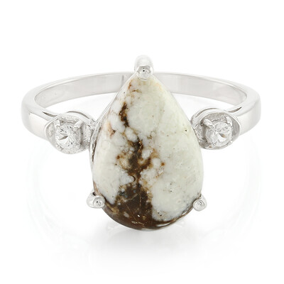 Magnesit-Herren-Silberring