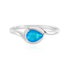 Äthiopischer Blauer Opal-Silberring