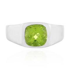 Mandschurischer Peridot-Silberring