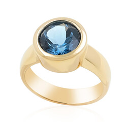 Londonblauer Topas-Goldring (de Melo)
