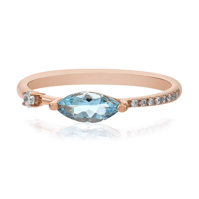 AAA-Brasilianischer Aquamarin-Goldring (CIRARI)