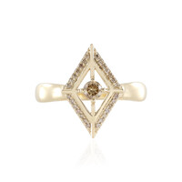 I2 Schokoladen-Brillant-Goldring