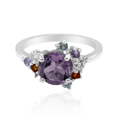 Bolivianischer Amethyst-Silberring