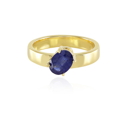 Blauer Madagaskar-Saphir-Silberring