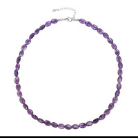 Sambia-Amethyst-Silberhalskette