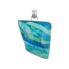 Atacama-Opal-Silberanhänger (Bali Barong)