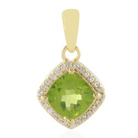 Peridot-Silberanhänger