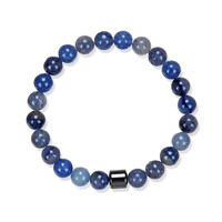 Blauer Quarz-Armband