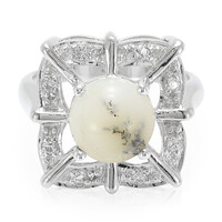 Dendriten-Achat-Silberring