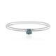 Himmelblauer I2 Brillant-Platinring