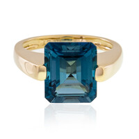 Londonblauer Topas-Goldring (de Melo)